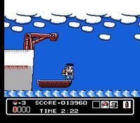 une photo d'Ã©cran de Hammerin Harry sur Nintendo Nes